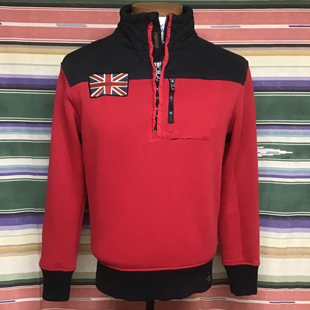 EUC POLO Britain racing pullover sz M
